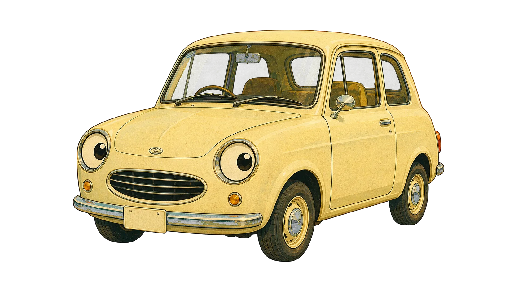こすり傷の相談に来た車