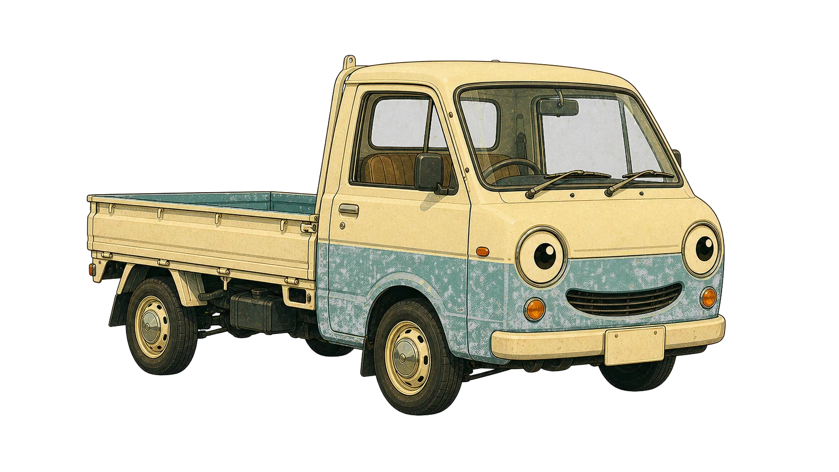 軽トラックの相談に来た車